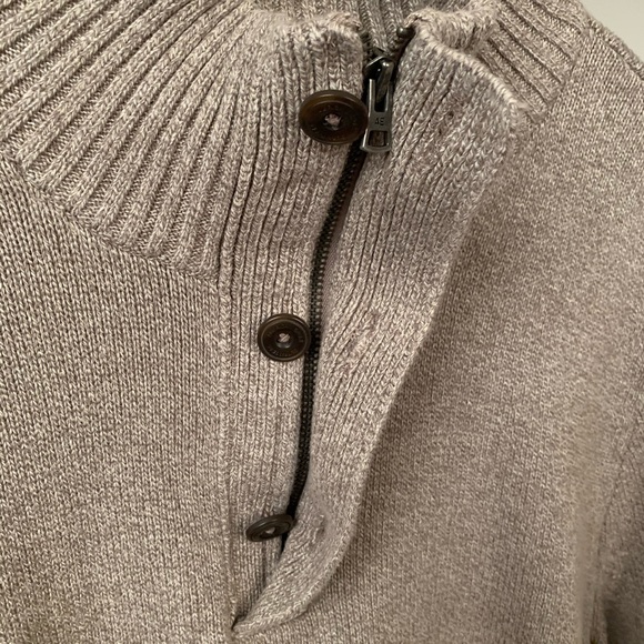 American Eagle Athletic Fit Mock Neck Zip Pullover - Picture 6 of 9